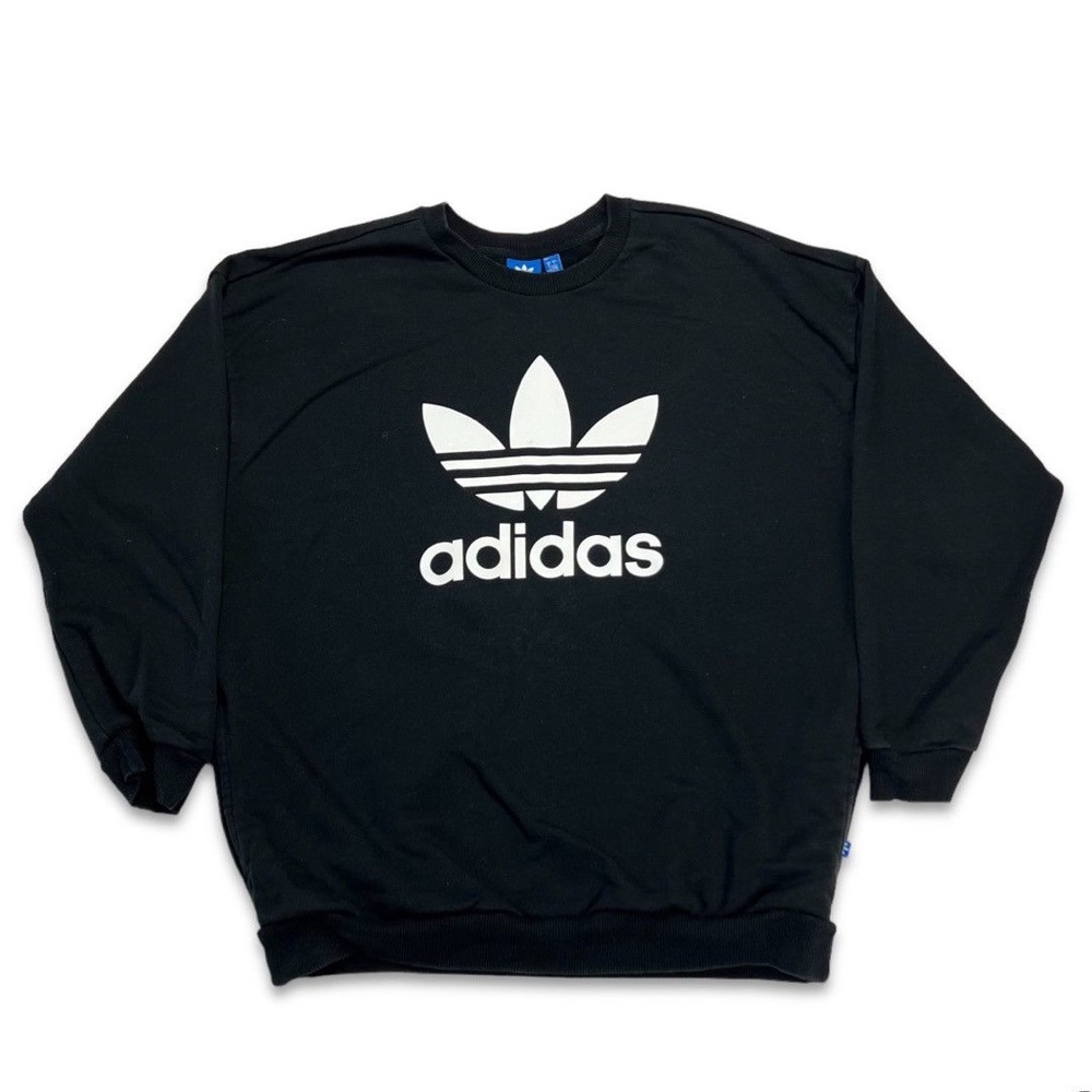 Adidas Originals Black Trefoil Crew Neck